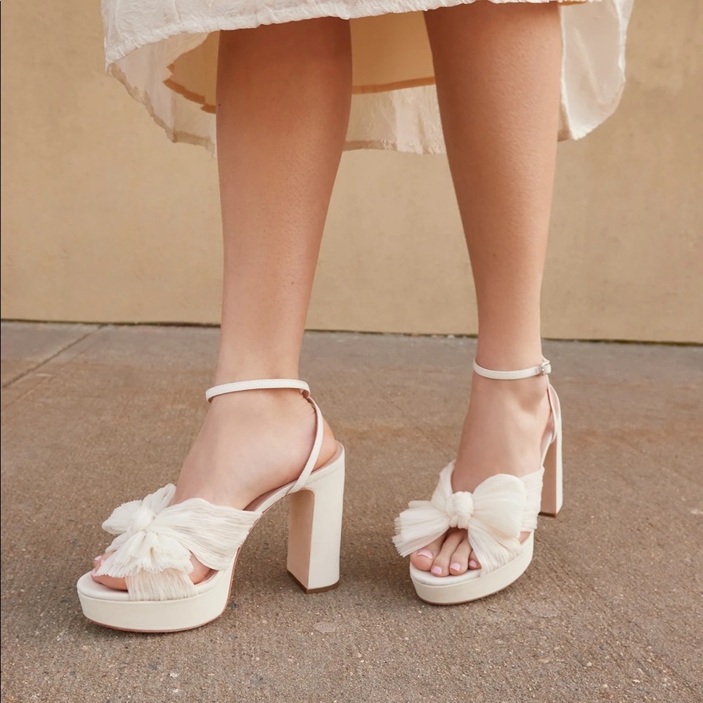 Loeffer Randall - Natalia Pearl Platform Bow Heel